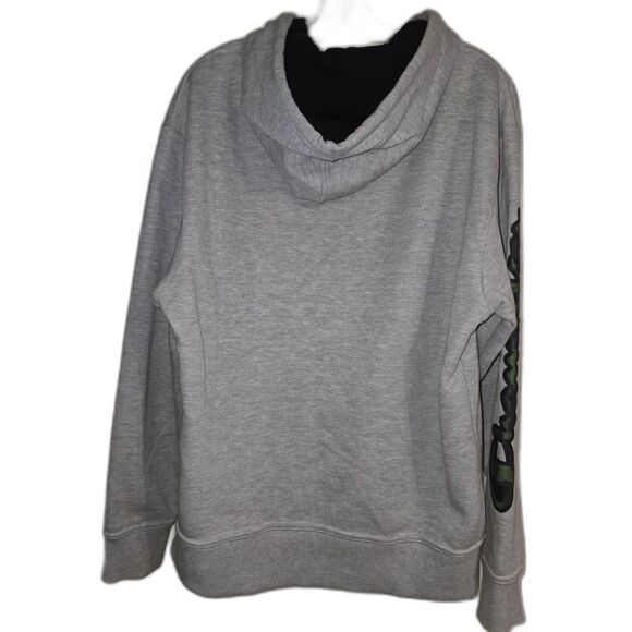 Gray with Camo Champion Hoodie - M - Picture 2 of 8